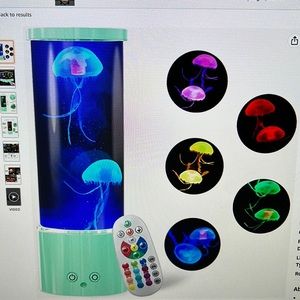 NEW IN BOX kikilive jellyfish lava lamp with remote control